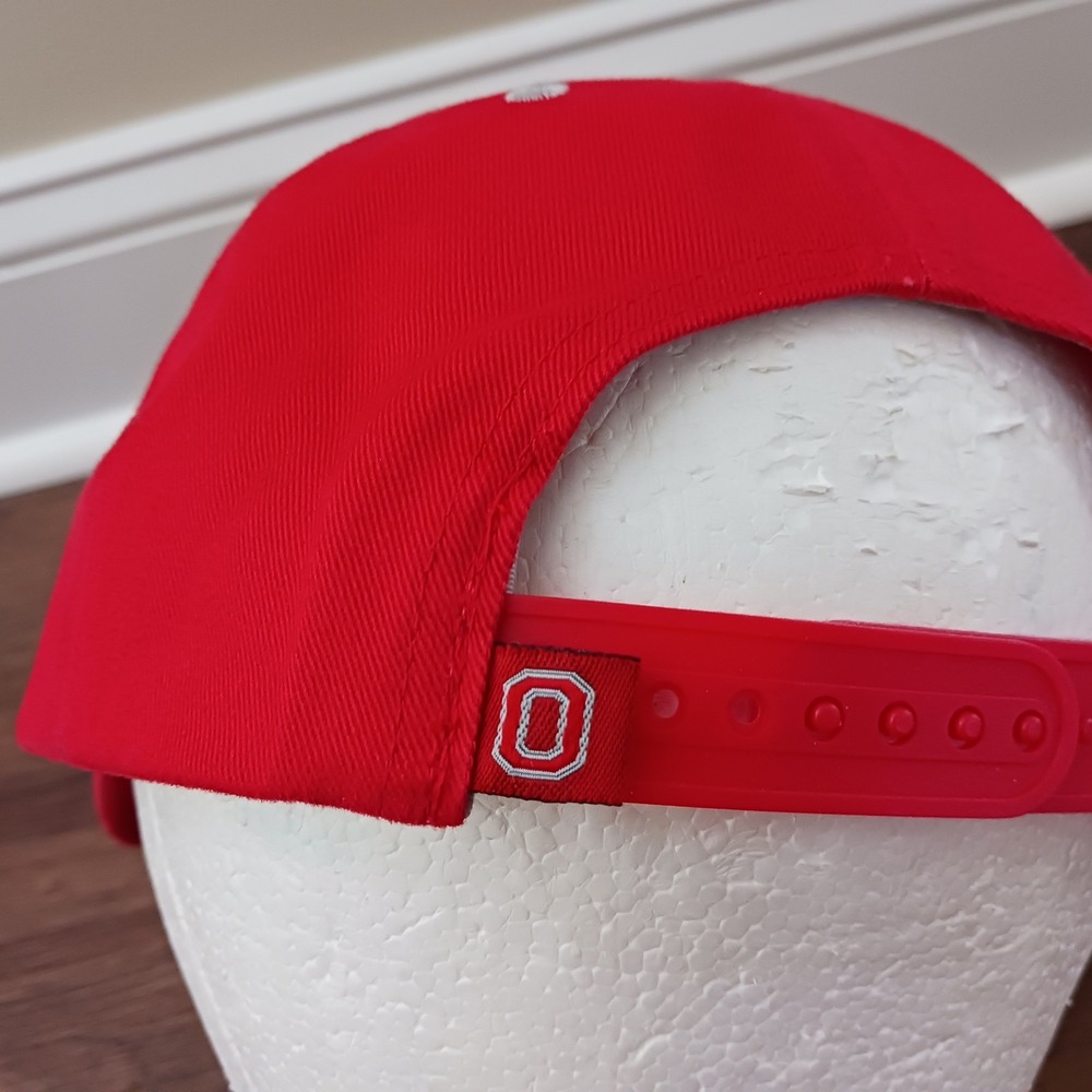 Ohio State Buckeyes Snapback Hat Red Twins Enterprise Lids OSU Mens Baseball Cap - Picture 6 of 8